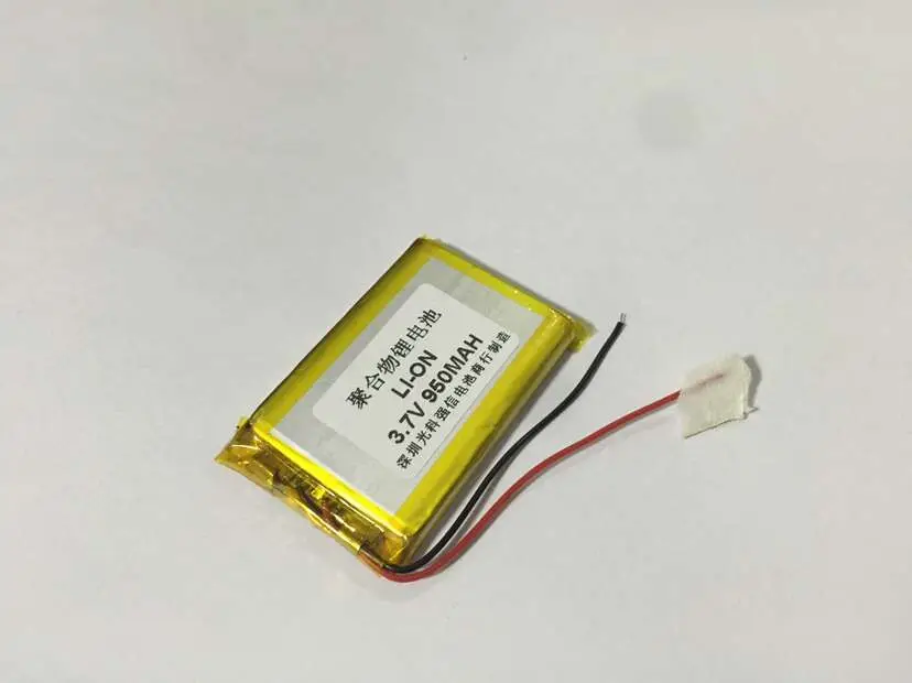 The new full capacity 3.7V lithium polymer 503350 950MAH GPS / equipment / mini radio Rechargeable Li-ion Cell