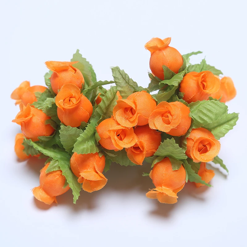 36/72/PCs Mini Künstliche Blumen Seide Rose Blumenstrauß Für Hochzeit Party Dekoration DIY Kranz Sammelalbum Zubehör – Detail 29