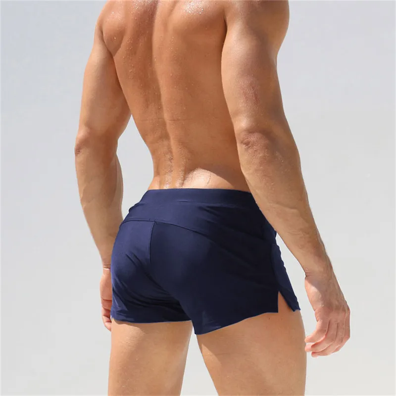 Sommer Marke Mann Bade bekleidung Herren Badeanzüge Surfbrett Strand tragen Männer Slips Badehose Boxershorts Badeanzüge Homosexuell Beutel