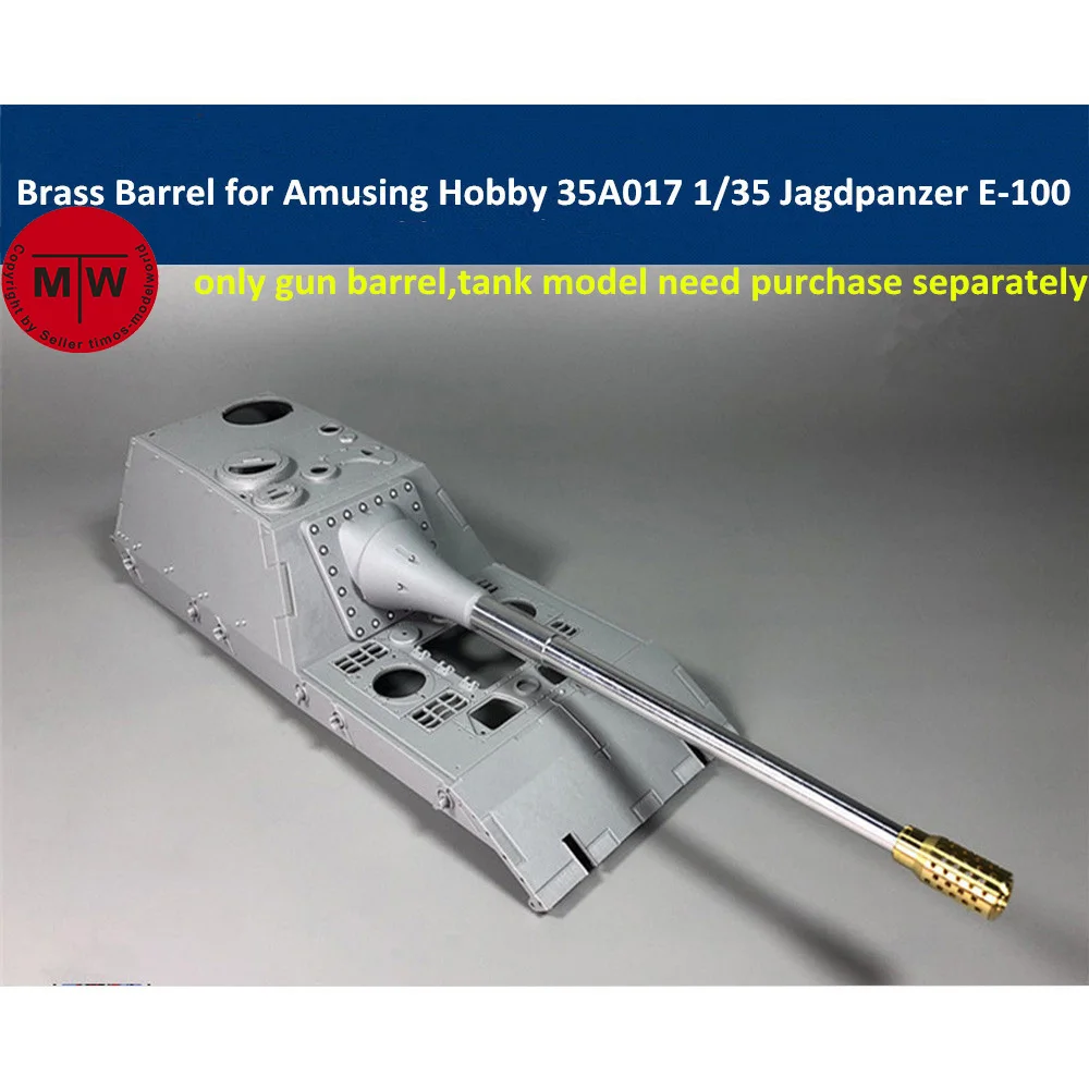 

Brass Barrel for Amusing Hobby 35A017 1/35 Scale German Jagdpanzer E-100 Model