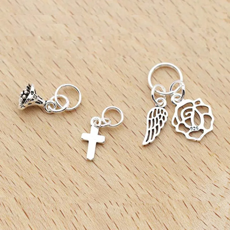 Genuine Real Pure Solid 925 Sterling Silver Double Open Jump Rings