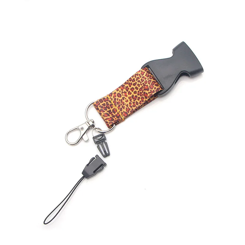 R74 Ransitute Leopard Print Mobile Phone Straps Neck Lanyards For Keys ID Card Mobile Phone USB Holder Hang Rope Webbing