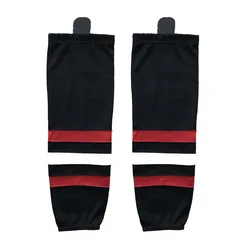 COLDINDOOR 100% Polyester all hockey teams name black Ice Hockey Socks Cheap Shin Guards XW019