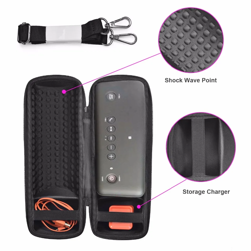 Przechowywanie EVA futerał ochronny do Sony XB30/Sony SRS XB30/Sony SRS-XB30 głośnik Bluetooth Protable Travel Outdoor Sports Shell