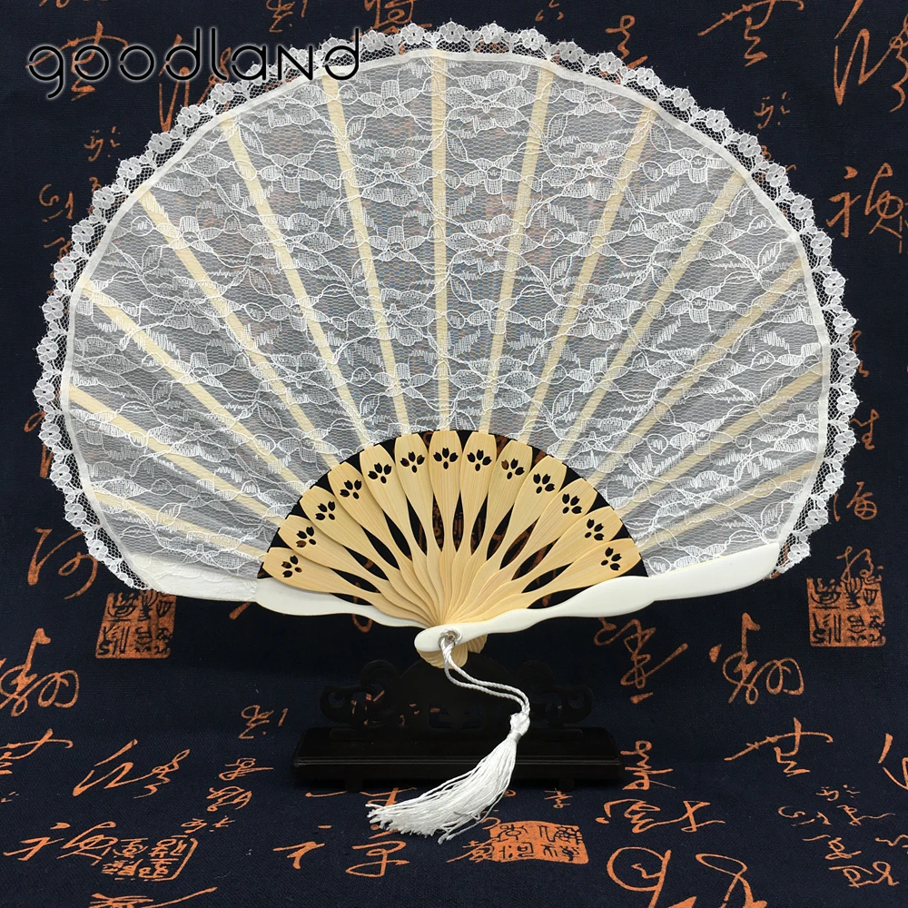 

Free Shipping 1pcs Pink White Fashion Vintage Spanish Bamboo Carved Lace Hand Fan Women Girl Dancing Fan Wedding Christmas Party