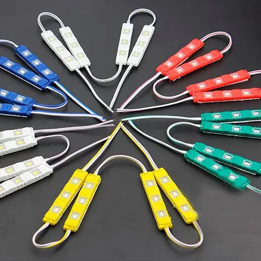 waterproof 5730 3LEDs Injection molding LED Module super bright led modules lighting red/green/blue/Yellow/Pink/Warm