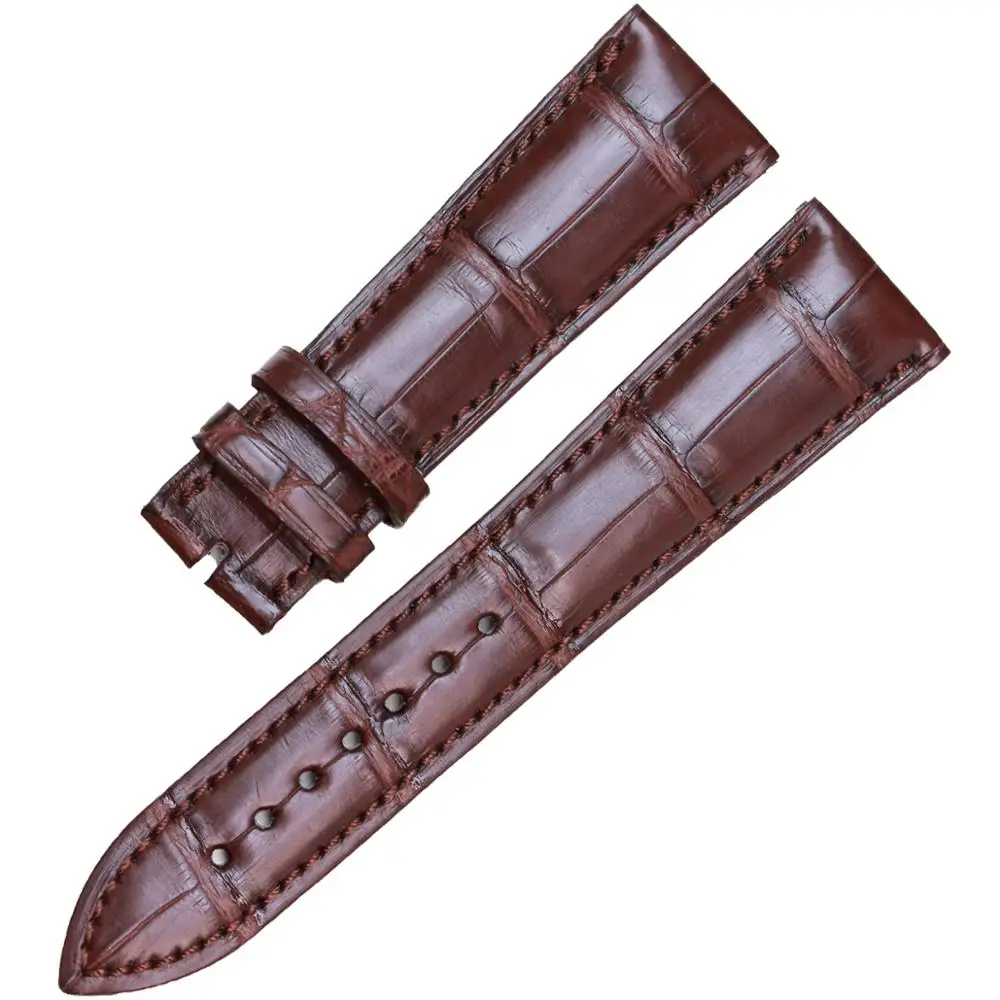 PESNO Crocodile Leather Wrist Band Alligator Skin Watch Strap Men Watch Accessories suitable for Breguet-CLASSIQUE 5177BA/BB/BR