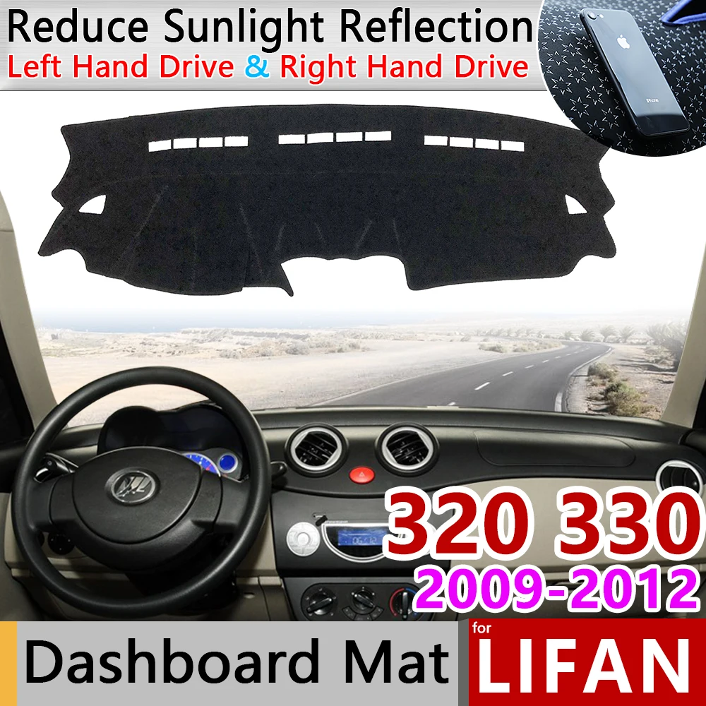 

for Lifan 320 330 2009 2010 2011 2012 Smily Anti-Slip Mat Dashboard Cover Pad Sunshade Dashmat Protect Anti-UV Car Accessories