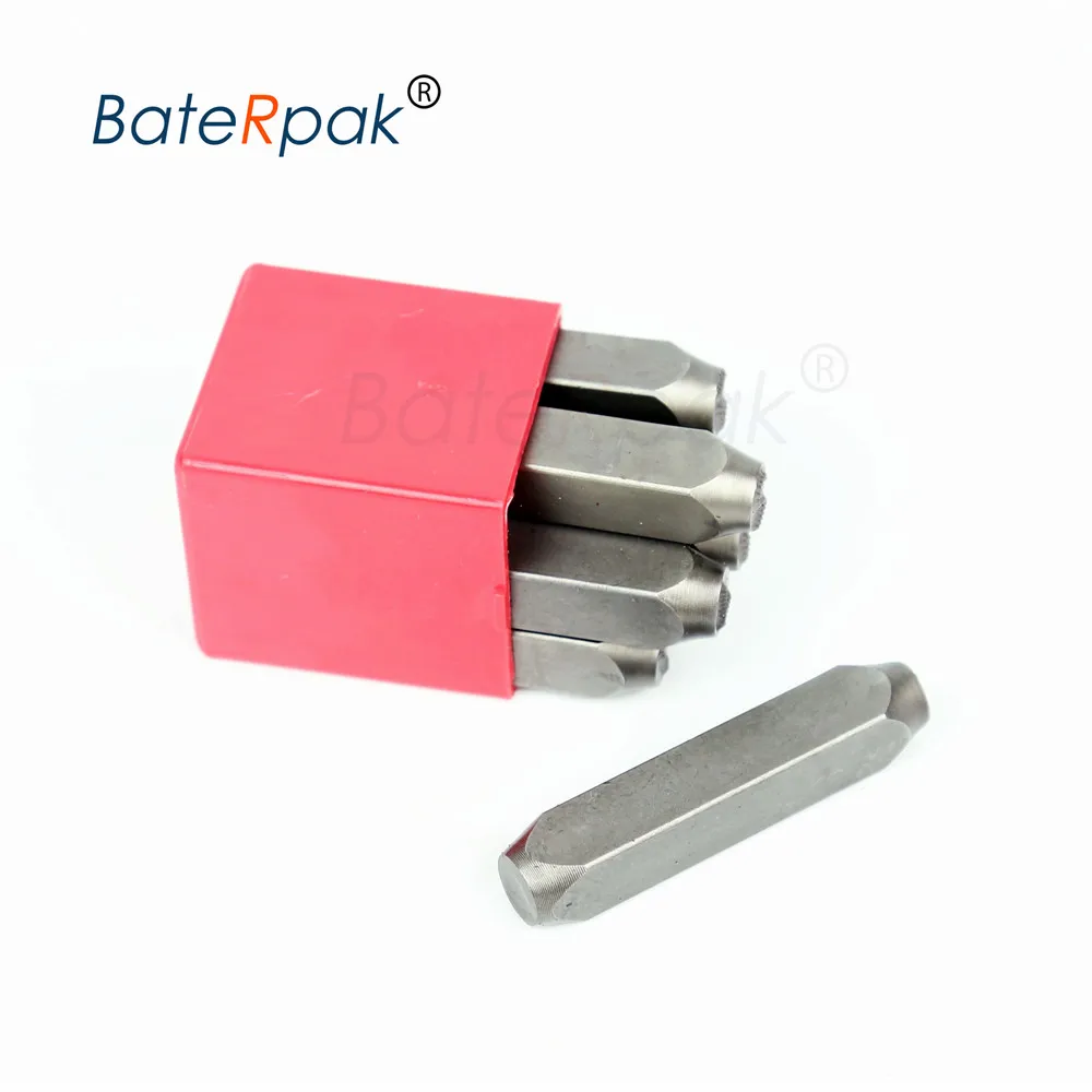 Numbers 3/4/5mm Dotted steel seal,BateRpak car chassis number stamp puncher Steel word punch stamp/matrix dot stamp,9pcs/box