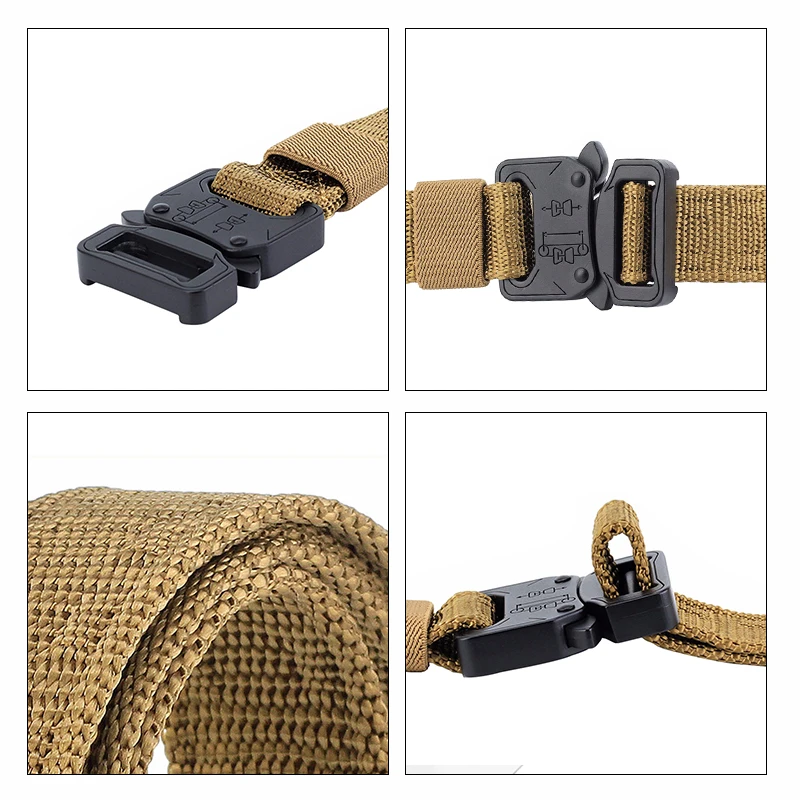 Maikun Nylon Cinture per Gli Uomini Dell'esercito Tattico degli uomini della Cinghia di Metallo Fibbia Della Cintura Maschile Cintura Sottile 2.5 CENTIMETRI