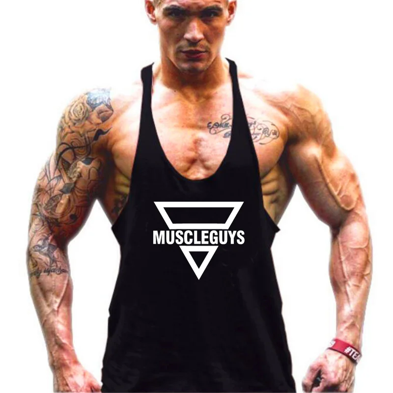 Newest Gyms Bodybuilding Stringer Tank Top Men Regata Fitness Vest Y Back Singlet World of Tanks Shirt Gyms Clothing