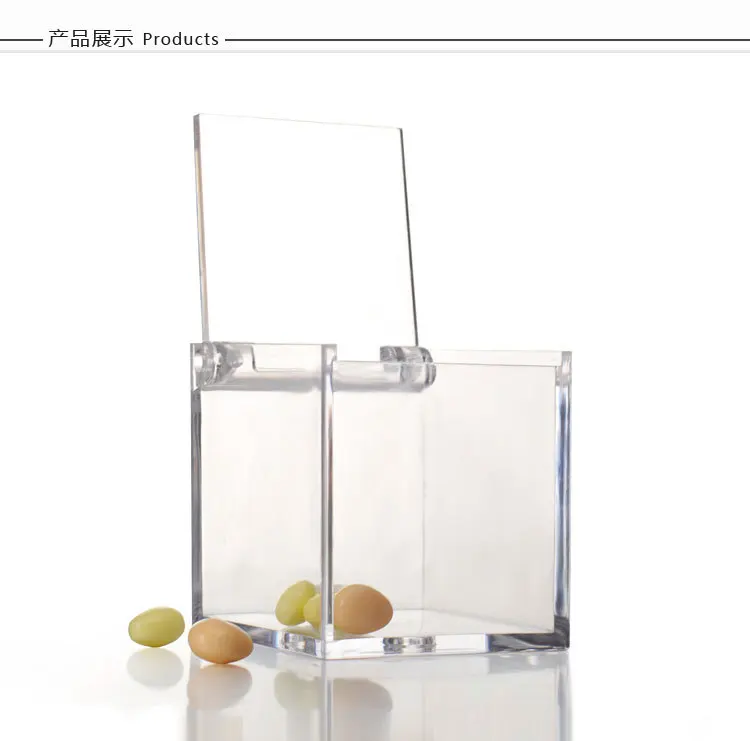 

300pcs Clamshell Transparent Plastic Box Clear Wedding Candy Box Unique Wedding Decoration lin3921