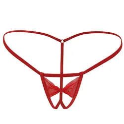 Women's Hot Sexy Crotchless Mini Micro Bikini G Strings and Thongs T Back Exotic Lingerie Underwear Panties Briefs Plus Size