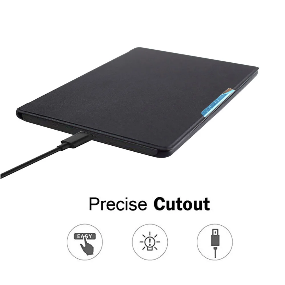 Flip Smart Auto sleep&awake Magnetic case For Kobo Aura h2o Edition 2 (6.8 inch) ebook eReader Protective Shell Cover+Film+pen
