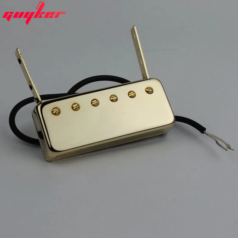 Guitar Single Coil Neck Pickups Replacement Parts for Floating Jazz Johnny Smith Style Electric Guitar Golden