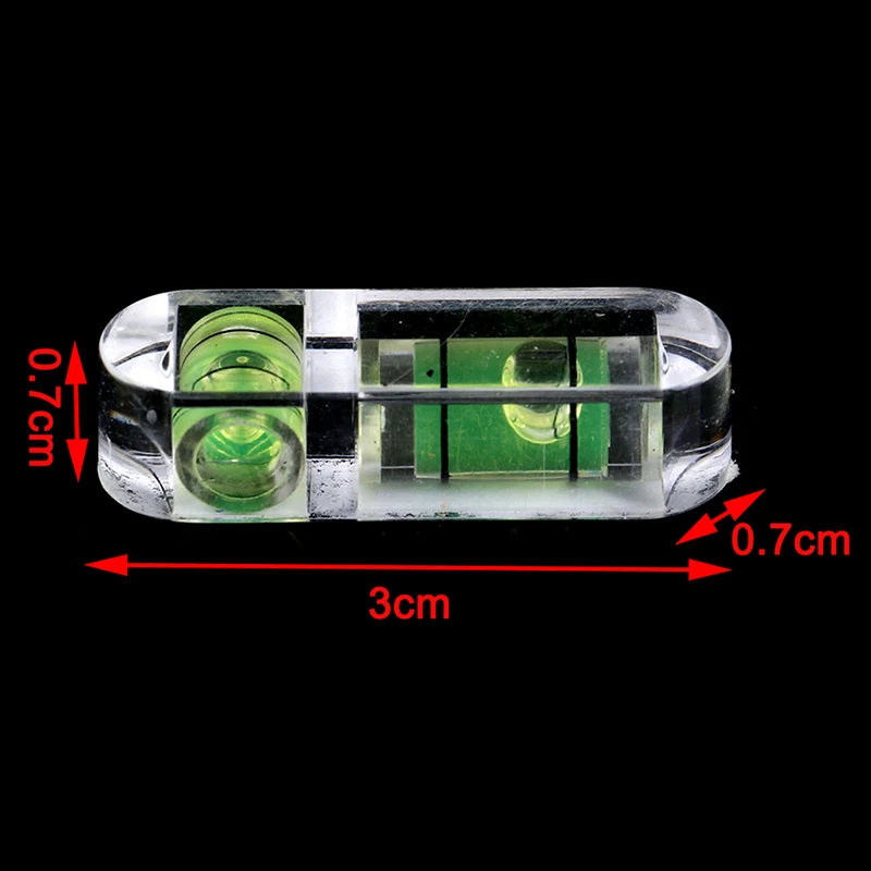 One Or 2pcs Mini Spirit Level Measurement Instrument T-type Round Square Spirit Level Bubble 9 Styles With Keychain