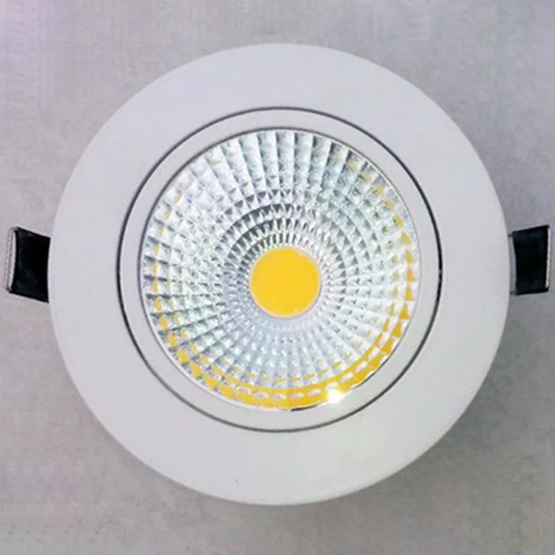 

10X Dimmable Led downlight light COB Ceiling Spot Light 5w 7w 9w 12w 85-265V ceiling recessed indoor lighting