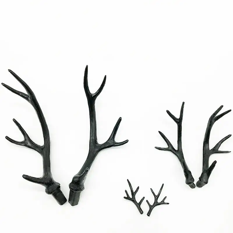 2018 Hot Simulation Black Antler Headdress DIY Accessories Material Headband Cute Christmas Decoration Photo Photography Props