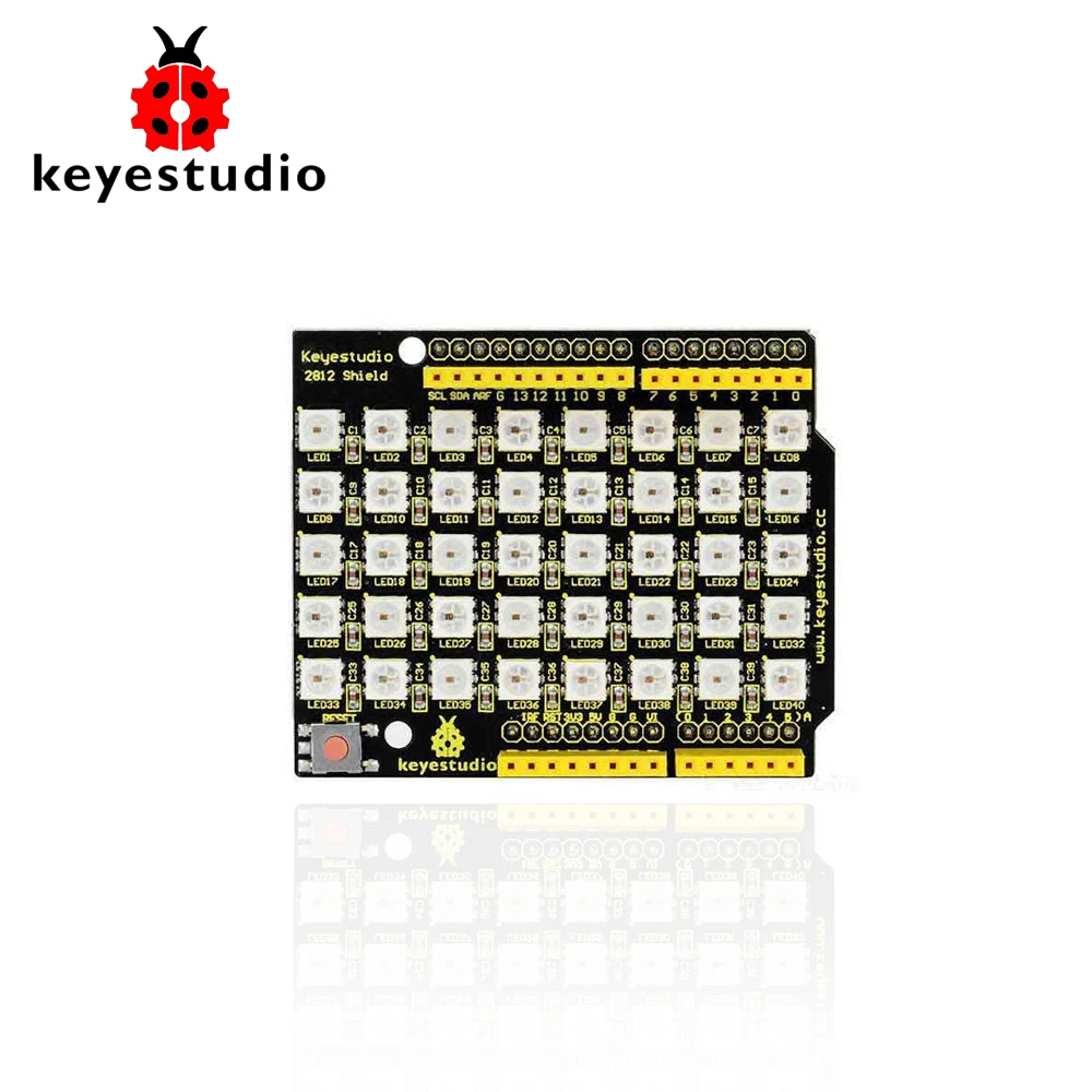 НОВЫЙ! Keyestudio 40 RGB LED WS2812 Пиксельный матричный экран для Arduino UNO R3