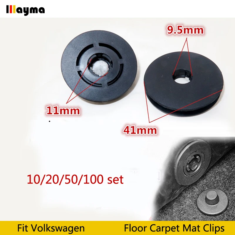 

Floor Mat Clips Carpet Fixing Clamp Fastener For VW Golf Polo Jetta Passat B7 For Audi a3 a4 a6 For Skoda Octavia A5 A7 Superb