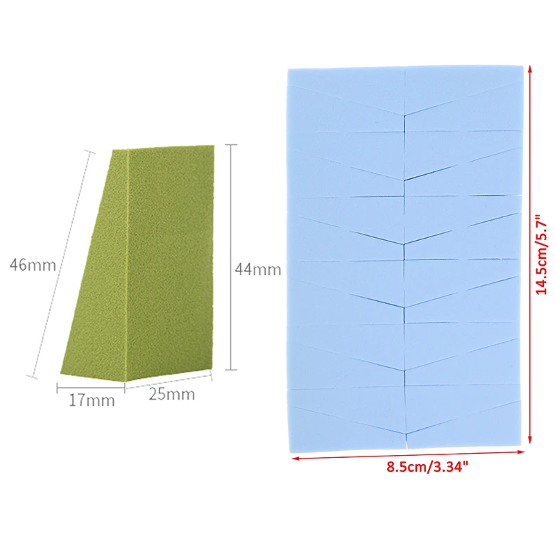 24pcs Cosmetici Spugna Strumenti di Trucco Trucco Prodotti di base del Triangolo Spugna Viso puff e Spugnette Cosmetiche