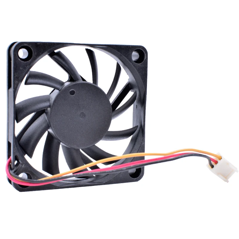 Ventilador para CPU do computador, 6cm, 60mm, 6010, 12V, 0.14A, 3Pin, Ventilador de refrigeração silencioso, FD126010LB