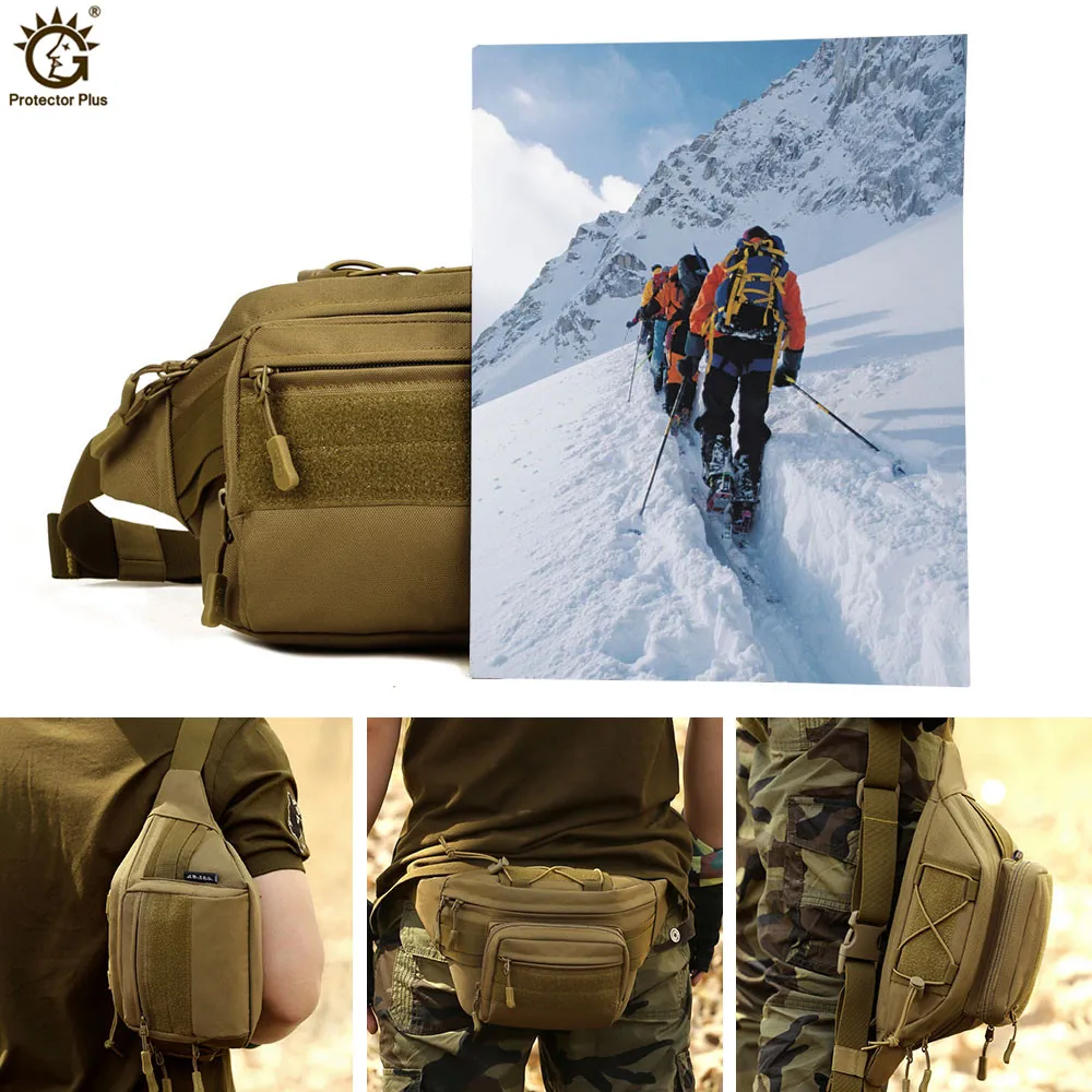 Tactical Molle Bag Waterproof Waist Pack Fanny Pack Hiking Fishing  Sports Hunting Waist Bags Tactical Sports Bag Belt