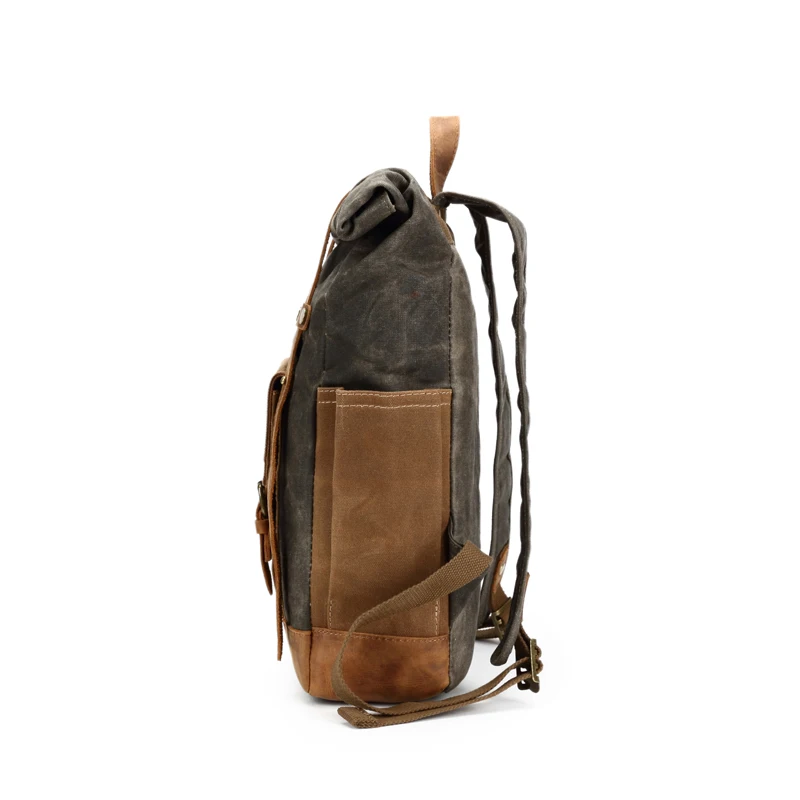 Imagem -03 - Mochila Militar Vintage Masculina Bolsa de Viagem Grande Capacidade à Prova Dágua Mochila de Ombro Escolar Bagagem Casual Masculina de Lona