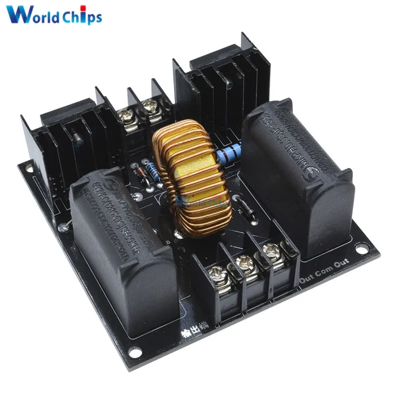 ZVS Tesla Coil Zero Voltage Flyback Driver Board High Voltage Booster Generator Plate Induction Heating Module 12-30V 10A 1000W