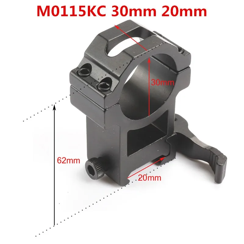 MIZUGIWA Taktische QD Scope Mount Adapter 20mm Picatinny Schiene Weaver Pistole Airsoft Barrel Ring 25,4mm 30mm Gewehr jagd Caza