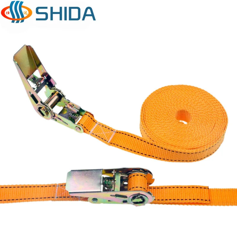 Hot Sale 1Pcs 1 Inch * 1 Meter 900KG Cargo Lashing Polypropylene Webbing Strap,Ratchet Tie Down Cam Metal Buckle Assembly Sling