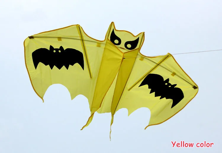 New High Quality Multi-color  55 inch Bat Kite With Handle Line Good Flying   For Kids