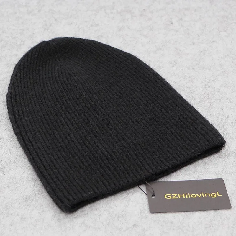 GZHILOVINGL 2017 Autumn Winter Knitted Hat for Women Slouchy Beanie Hat Cap for Women Knit Wool men Cuff Hats Girls Hat Female