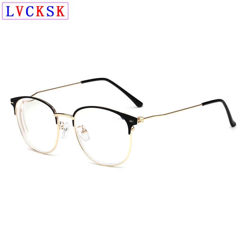 

Retro Finished Myopia Glasses Men Shorted Sighted Spectacles Metal Frame Women Nearsighted Eyeglasses Student Glasses Frames A3