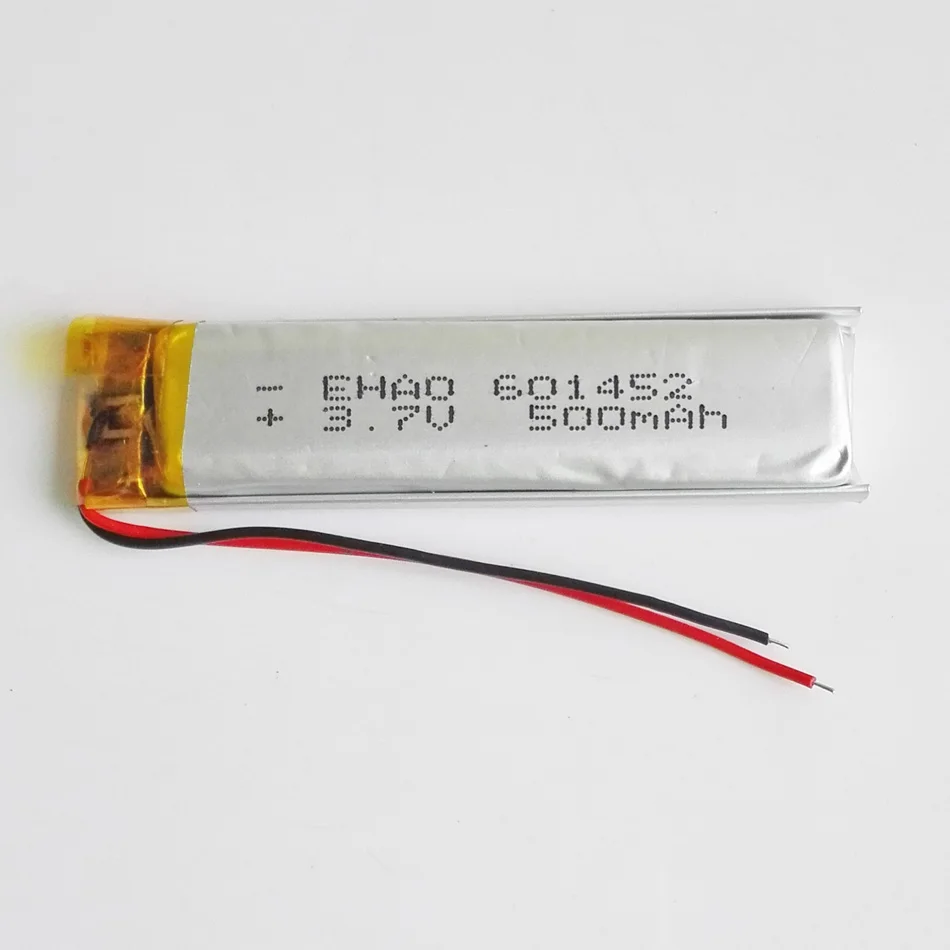 Wholesale 10 PCS 3.7V 500mAh 601452 Lithium Polymer LiPo Rechargeable Battery For Mp3 PAD DVD DIY E-book Bluetooth Smart Watch