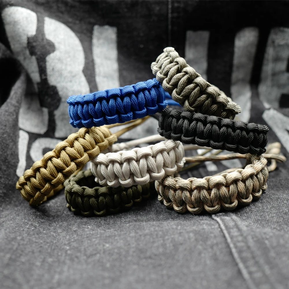 New Arrival Adjustable Survival Emergency 550 Paracord Bracelet Parachute Cord Bracelet For Camping Hiking Outdoor