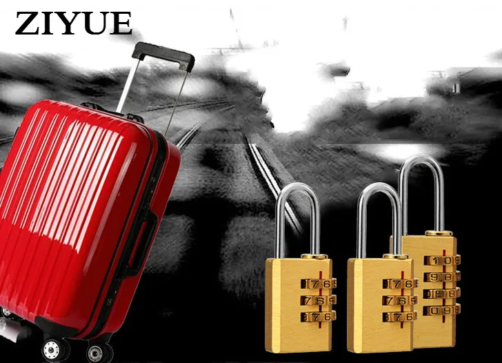 2019 Padlock Cadeado Free Shipping The New Four Digit Copper Anti Prizing Travel Adjustable Bags Lock Multi Door For Bicycle