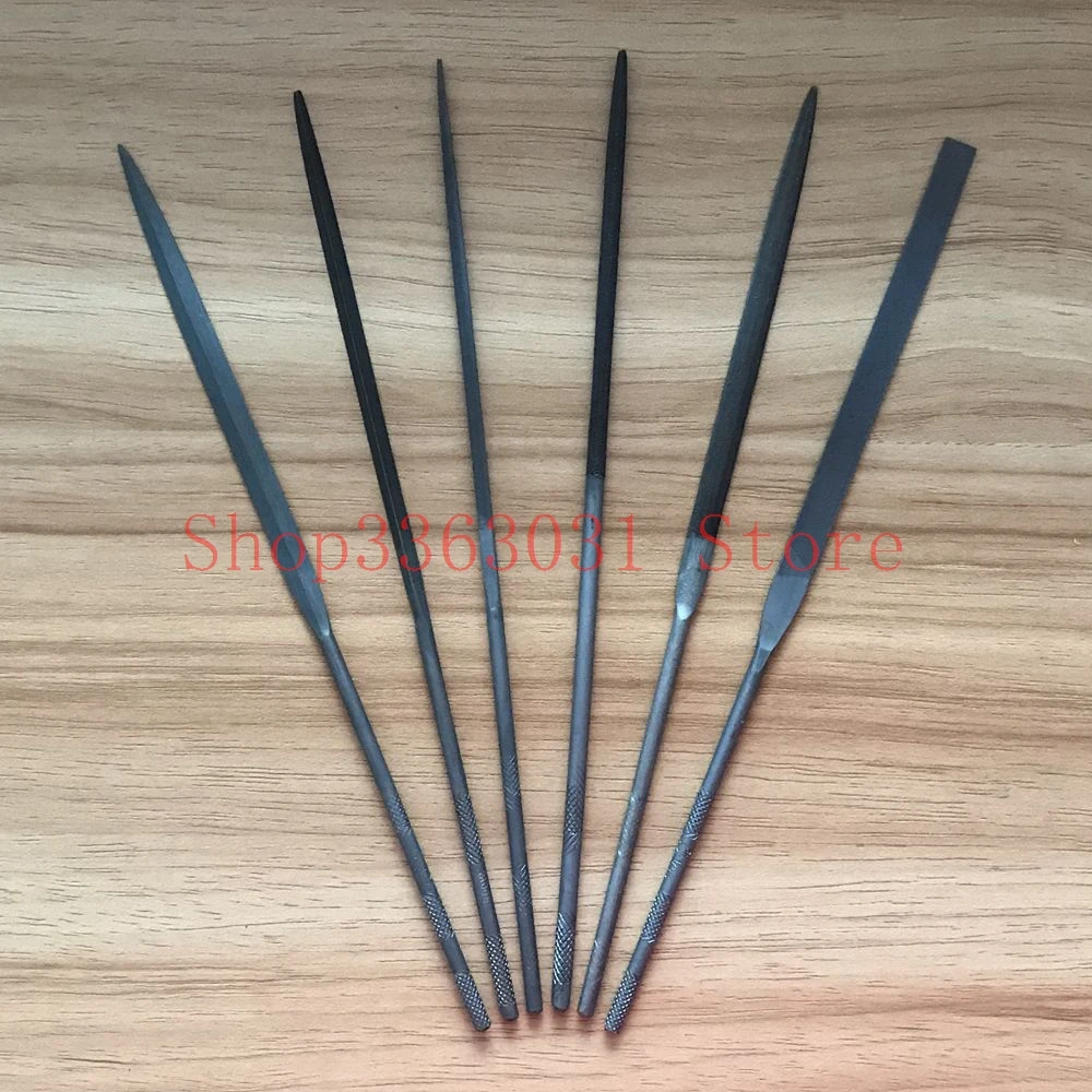 6pcs/lot 200MM  Wood Carving Models Metal Glass Stone Craft Tools Glardon Vallorbe needle files set