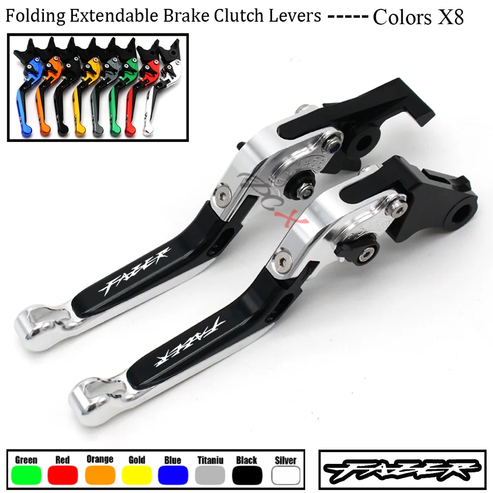 For Yamaha FZX750 FZX 750 Fazer 1986-1998 1997 1996 1995 1994 CNC Folding Extendable / Clutch Brake Levers 16 Colors