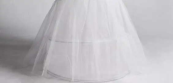 Nueva llegada A-Line Vestido de novia enagua jupon mariage Halloween con 1 capa de tul vestidos de novia Vestido de noiva