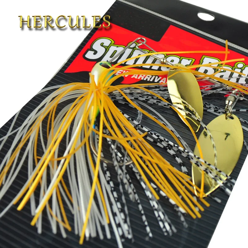 Hercules Spinner Bait Minnow Spinnerbait Spoon Fishing Lure Accessories, Pesca Carp Spiner Buzzbait Hook, Artificial Bait, 1Pc