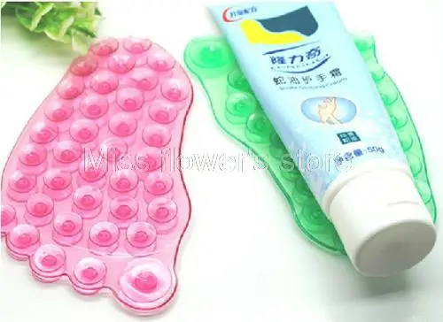 5Pcs/Lot Small Jiaoya Feet Shape Bathroom Sticker Super Magic Feet Sucker Suction Oversized