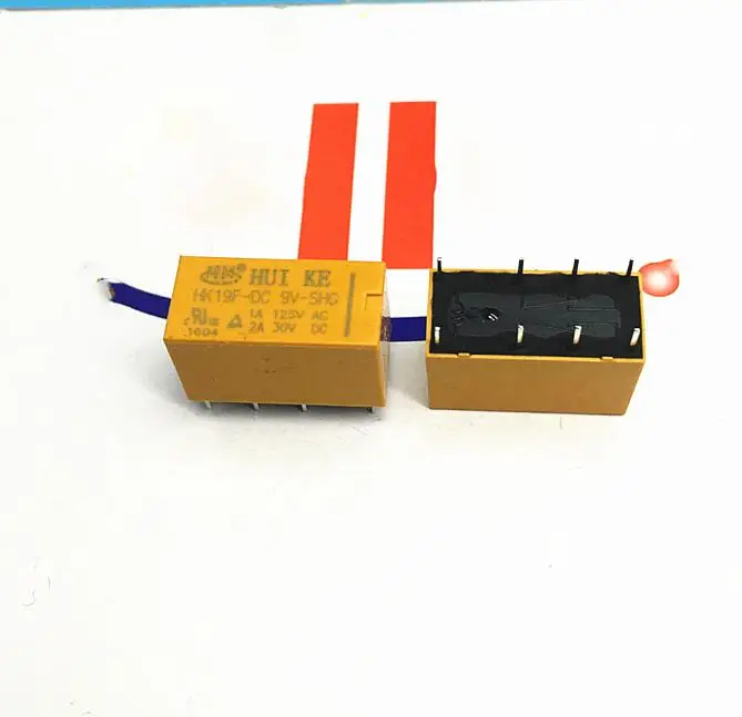 

signal Telecommunication 9V relay HK19F-DC9V-SHG HK19F-9VDC-SHG 9V 9VDC DC9V 1A 125VAC 8PIN