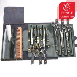 Fenice Hair Scissors Bags Handbag Leather 4 Colors Rolling Bags 6 Scissors Holster High Quality Barber Tools Bag Scissors Pouch