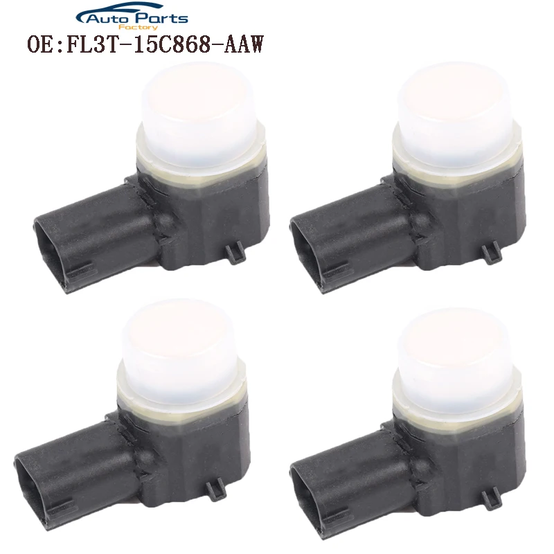 

4 PCS White Color New High Quality PDC Parking Sensor For Ford FL3T-15C868-AAW FL3T15C868AAW