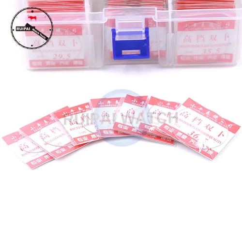 Imagen 2 del producto 108 unids/lote de cristal de reloj de doble cúpula, diámetro Mineral redondo 23mm ~ 40,5mm, piezas de repuesto de cristal de reloj curvo Daul para relojeros