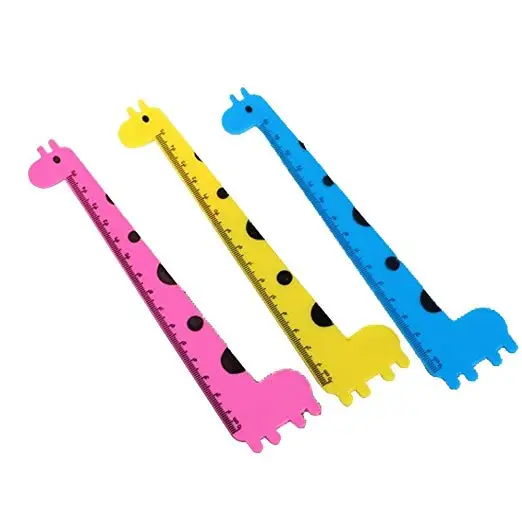 XRHYY Ruler Measuring Tools Creative Stationery Giraffe Animal Random 15cm - or Home/Office/School/Classroom/Teacher/Party Gift