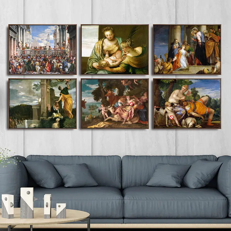 Home Decoration Print Canvas Art Wall Pictures Poster Canvas Printings Paintings Italy Paolo Veronese