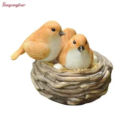 Silicone Mould 3D Creative Outdoor Garden Bird Cute Bird Nest Handmade Soap Mould DIY Chocolate Cake Decorating Tool Food Mould