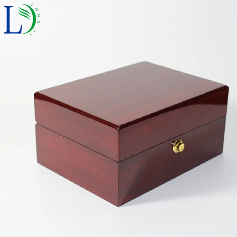 High-grade Wooden Box Business Gift Packaging Box Soild Wood Watch Display Box Piano Lacquer Jewelry Storage Organizer